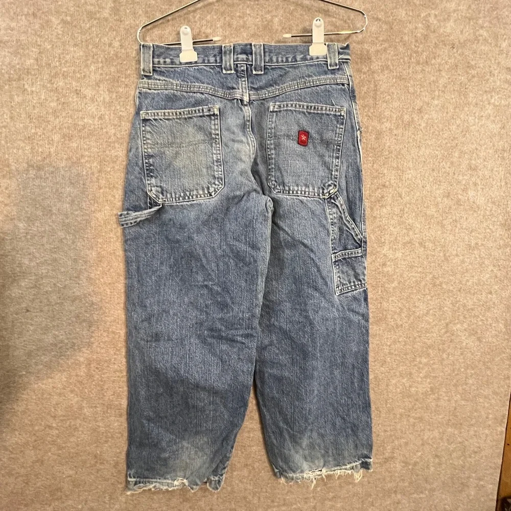 Vintage Arizona Jean Co Carpenter Jean 28x25 Distressed Denim Grunge Work Unisex